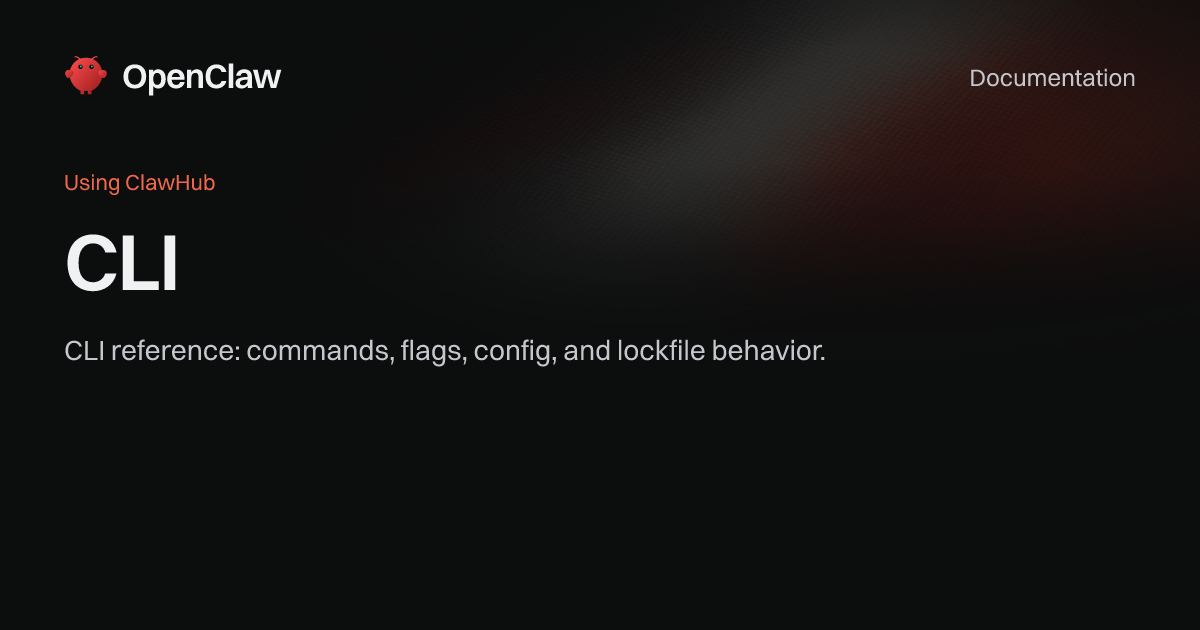 CLI - OpenClaw