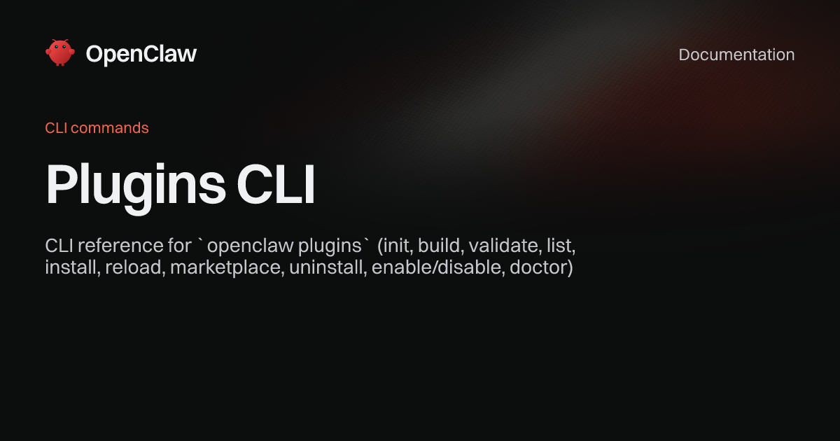 Plugins - OpenClaw