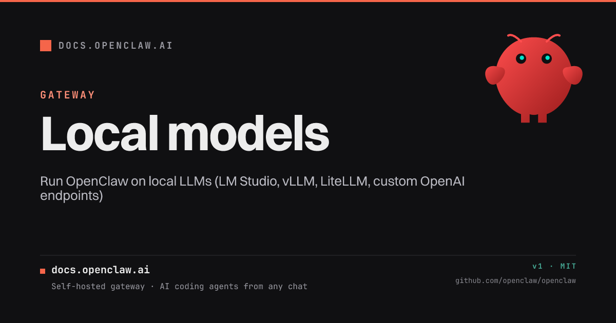 Local models - OpenClaw