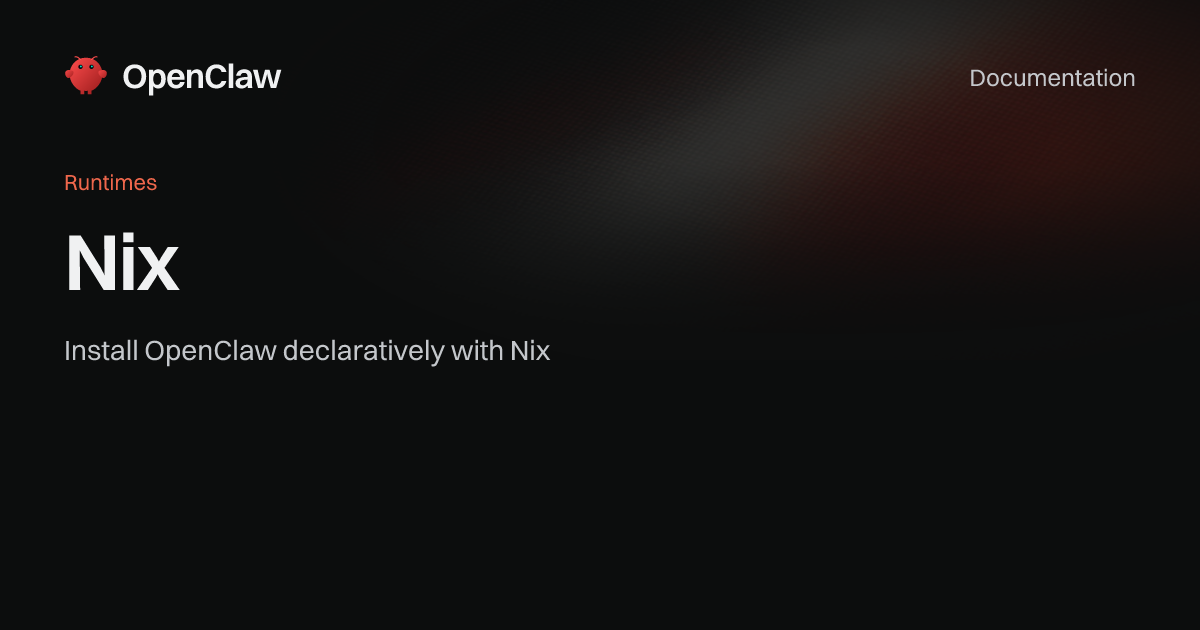 Nix - OpenClaw