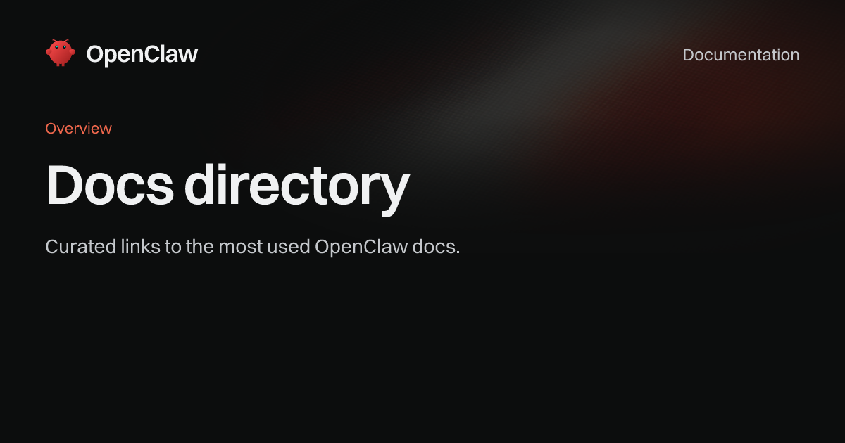 Eb Directory Docs directory - OpenClaw